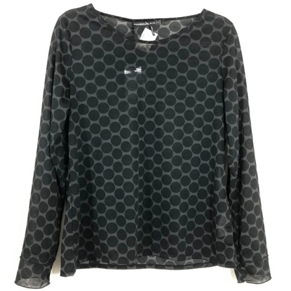 Mado Et Les Autres Top Polka Dot‎ Long Sleeve Top - Picture 1 of 6